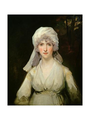 Giclee Print: Portrait of a Lady Wearing a Turban, C.1795 by John Hoppner: 24x18in