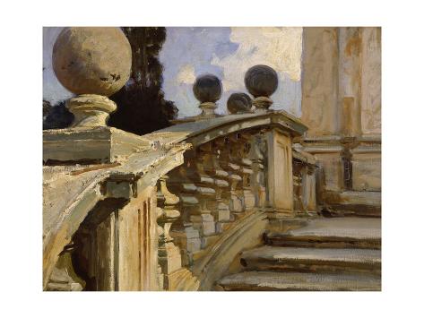 Giclee Print: A Balustrade by John Singer Sargent: 24x18in