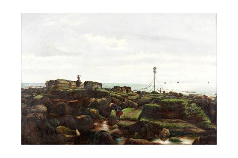 Giclee Print: Beacon Rocks, Roker, Sunderland, 1885 by John Smith: 24x16in