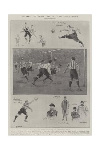 Giclee Print: The Association Football Cup Tie at the Crystal Palace by Ralph Cleaver: 24x16in