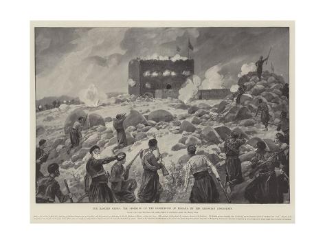 Giclee Print: The Eastern Crisis, the Storming of the Blockhouse of Malaxa by the Christian Insurgents by Richard Caton Woodville II: 24x18in