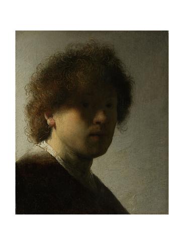 Giclee Print: Self Portrait as a Young Man, C.1628 by Rembrandt van Rijn: 24x18in