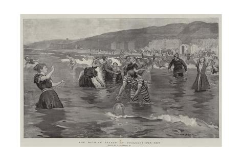 Giclee Print: The Bathing Season at Boulogne-Sur-Mer by William Hatherell: 24x16in