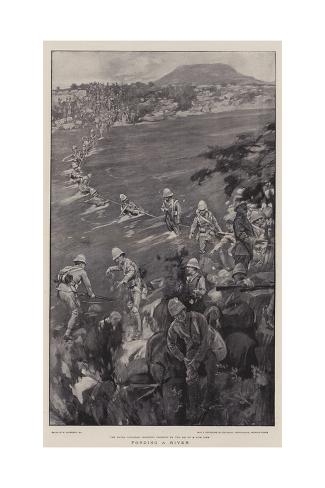 Giclee Print: Fording a River by William Hatherell: 24x16in
