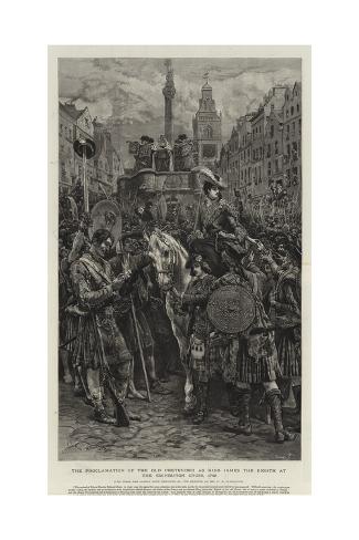 Giclee Print: The Proclamation of the Old Pretender as King James the Eighth at the Edinburgh Cross, 1745 by William Small: 24x16in