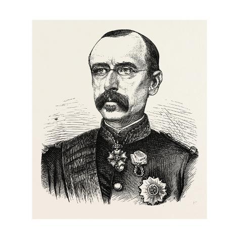 Giclee Print: Franco-Prussian War: Faidherbe General, Commander in Chief of the Northern French Army, 1870: 16x16in