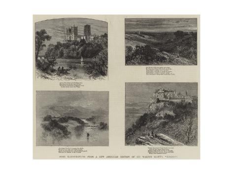 Giclee Print: Some Illustrations from a New American Edition of Sir Walter Scott's Marmion: 24x18in