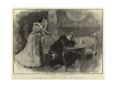 Giclee Print: Mr a W Pinero's New Play, The Second Mrs Tanqueray, at the St James's Theatre: 24x18in