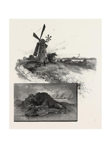 Giclee Print: Niagara District, Old Fort Erie, and Windmill, Canada, Nineteenth Century: 24x18in