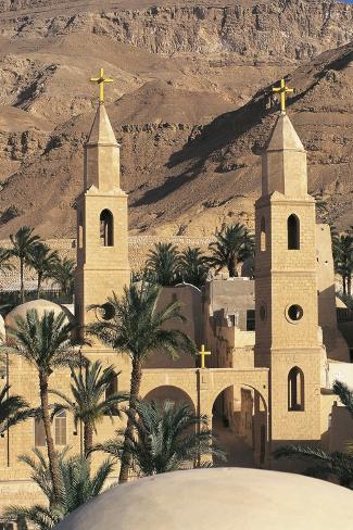 Photographic Print: Coptic Monastery of Saint Anthony, Founded in the 4th Century, Eastern Desert, Egypt: 24x16in