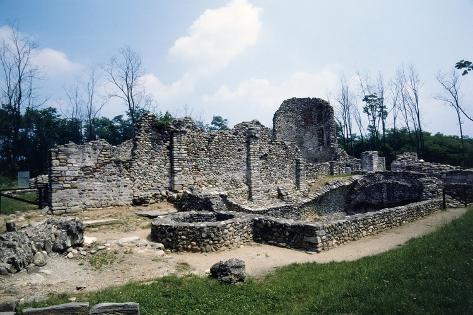 Photographic Print: Ruins of Basilica of St John Evangelist, 5th Century, Castelseprio, Lombardy, Italy: 24x16in
