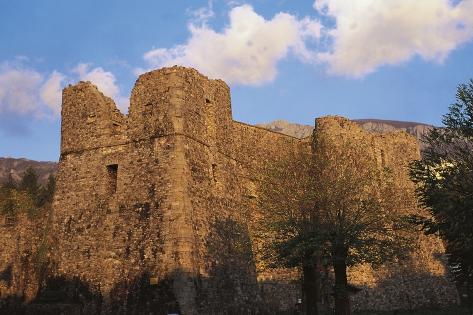 Photographic Print: Malaspina-Doria Castle, 16th Century, Santo Stefano D'Aveto, Liguria, Italy: 24x16in