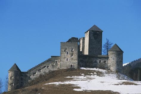 Photographic Print: Heinfels Castle, Founded in 13th Century, Eastern Pustertal, East Tyrol, Austria: 24x16in