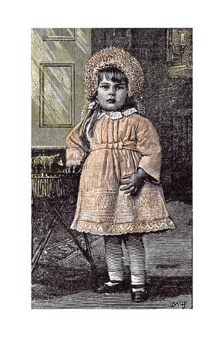 Giclee Print: Girl in St Michael's Orphanage Sevenoaks, Kent, Britain, 1892: 24x16in