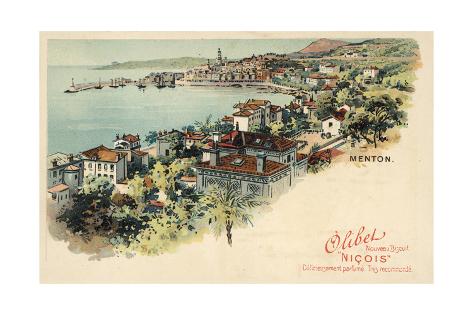 Giclee Print: Menton, France: 24x16in