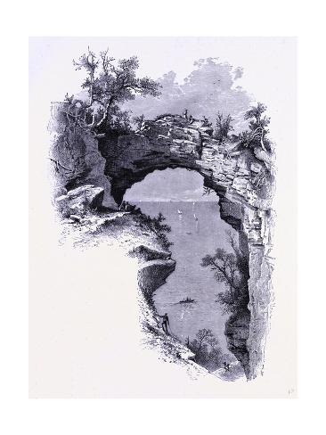 Giclee Print: The Arch Rock on Mackinac Island United States of America: 24x18in