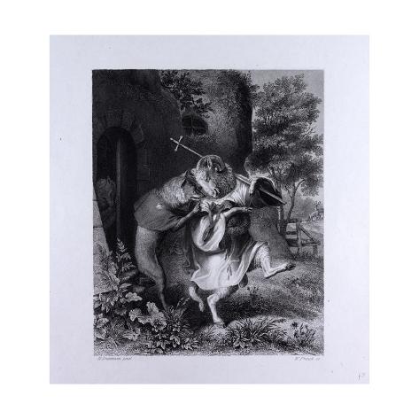 Giclee Print: Reynard and Bellin: 16x16in