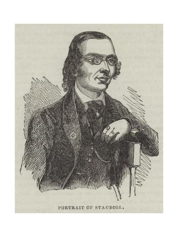 Giclee Print: Portrait of Staudigl: 24x18in