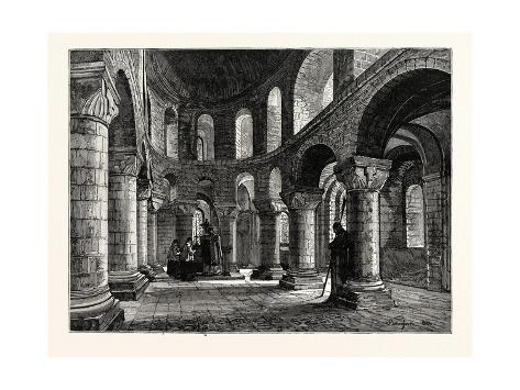 Giclee Print: The Chapel in the White Tower Tower of London: 24x18in