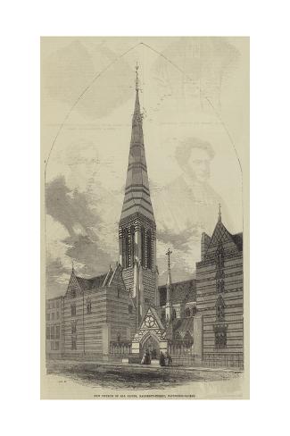 Giclee Print: New Church of All Saints, Margaret-Street, Cavendish-Square: 24x16in