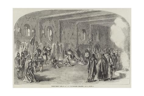 Giclee Print: Scene from King Dear at the Princess Theatre, Act I, Scene 2: 24x16in