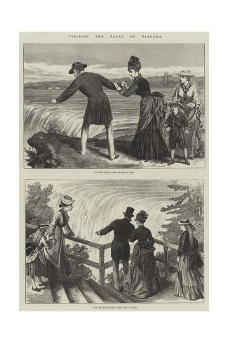Giclee Print: Visiting the Falls of Niagara: 24x16in