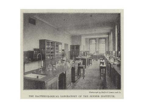 Giclee Print: The Bacteriological Laboratory of the Jenner Institute: 24x18in