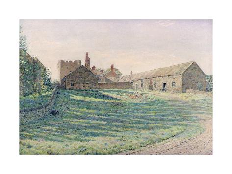 Giclee Print: Halton Castle, Northumberland, Eastern Aspect, 19th Century by George Price Boyce: 24x18in