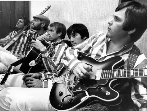 Photo: The Beach Boys (Dennis Wilson, Dave Marks, Carl Wilson, Brian Wilson and Mike Love) July 11, 1966: 16x12in