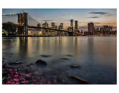 Art Print: Nyc Skyline at Sunset: 44x56in