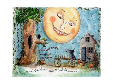 Art Print: Halloween Moon by sylvia pimental: 24x18in