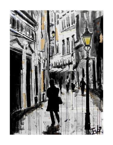 Art Print: Ruelle by Loui Jover: 14x11in