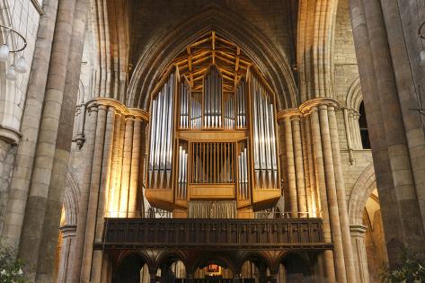 Photographic Print: Organ, Hexham Abbey, Northumberland, 2010 by Peter Thompson: 24x16in
