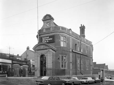 Photographic Print: The Natwest Bank, Mexborough, South Yorkshire, 1971 by Michael Walters: 24x18in