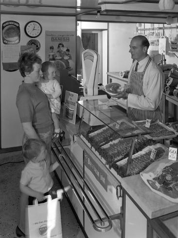 Photographic Print: The New Metric System of Buying Food, Stocksbridge, Near Sheffield, South Yorkshire, 1966 by Michael Walters: 24x18in