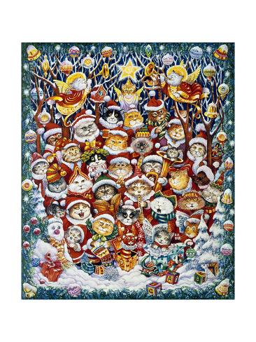 Giclee Print: Santa Claws by Bill Bell: 24x18in