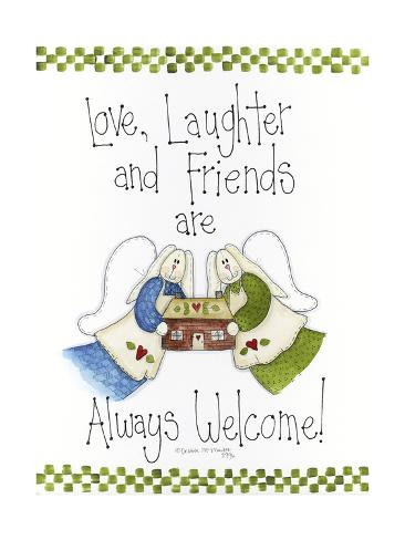 Giclee Print: Love, Laughter and Friends by Debbie McMaster: 24x18in