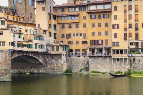 Photographic Print: Ponte Vecchio, River Arno, UNESCO, Firenze, Tuscany, Italy by Nico Tondini: 12x8in