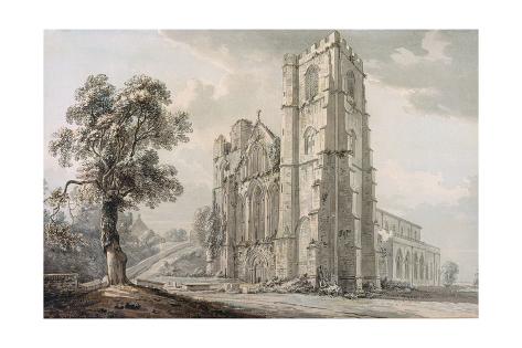 Giclee Print: Llandaff Cathedral by Paul Sandby: 24x16in