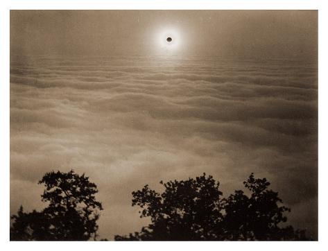 Art Print: Solar Eclipse from Santa Lucia Range, California, January 1, 1889 by Carleton Watkins: 13x17in