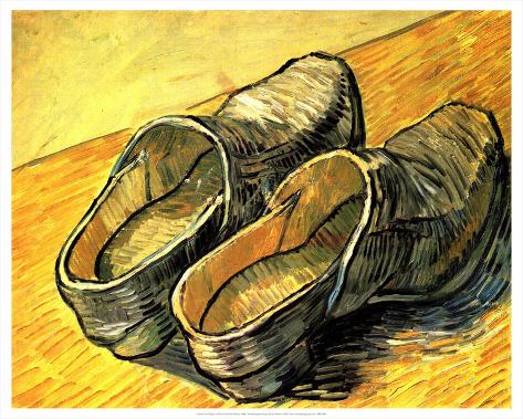 Art Print: A Pair of Wooden Shoes, 1888 by Vincent van Gogh : 16x20in