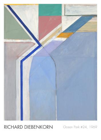 Art Print: Ocean Park No. 24, 1969 by Richard Diebenkorn: 36x26in