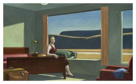 Art Print: Western Motel, 1957 by Edward Hopper: 26x42in