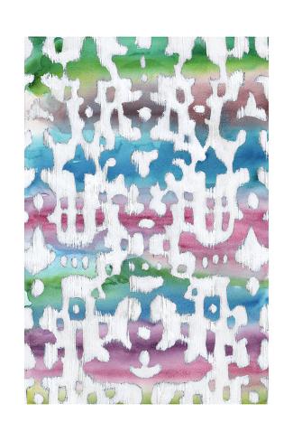 Art Print: Watercolor Ikat I by Chariklia Zarris: 24x16in