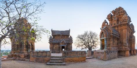 Photographic Print: Po Klong Garai Temple, 13th Century Cham Towers, Phan Rang-Thap Cham, Ninh Thuan Province, Vietnam by Jason Langley: 48x24in