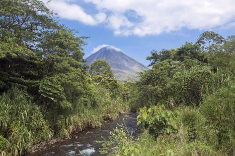 Photographic Print: Arenal Volcano, La Fortuna, Alajuela, Costa Rica, Central America by Alex Robinson: 24x16in