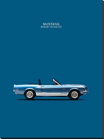 Stretched Canvas Print: Ford Mustang Shelby GT500-KR 1 by Mark Rogan: 54x40in