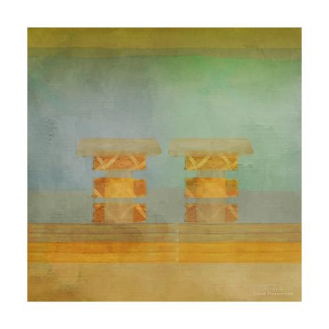 Art Print: Abstract Soft Blocks 03 II by Joost Hogervorst: 16x16in