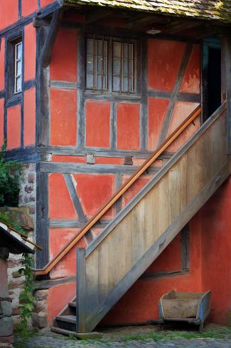 Photographic Print: The Stairs of the Red House by Philippe Sainte-Laudy: 24x16in