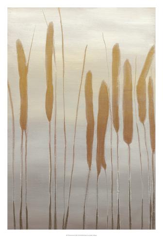 Premium Giclee Print: Reeds and Leaves I by Jennifer Goldberger: 20x14in